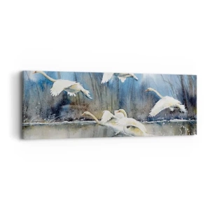 Obraz na płótnie - Jak w baśni o dzikich łabędziach - 90x30 cm