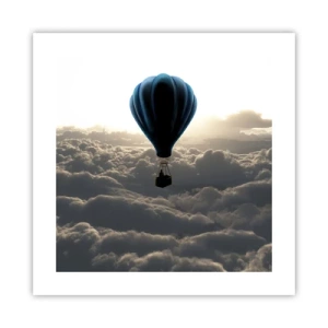 Plakat - Wędrowiec ponad chmurami - 40x40 cm