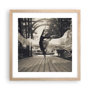 Plakat w ramie jasny dąb - Taniec ducha ogrodu - 40x40 cm
