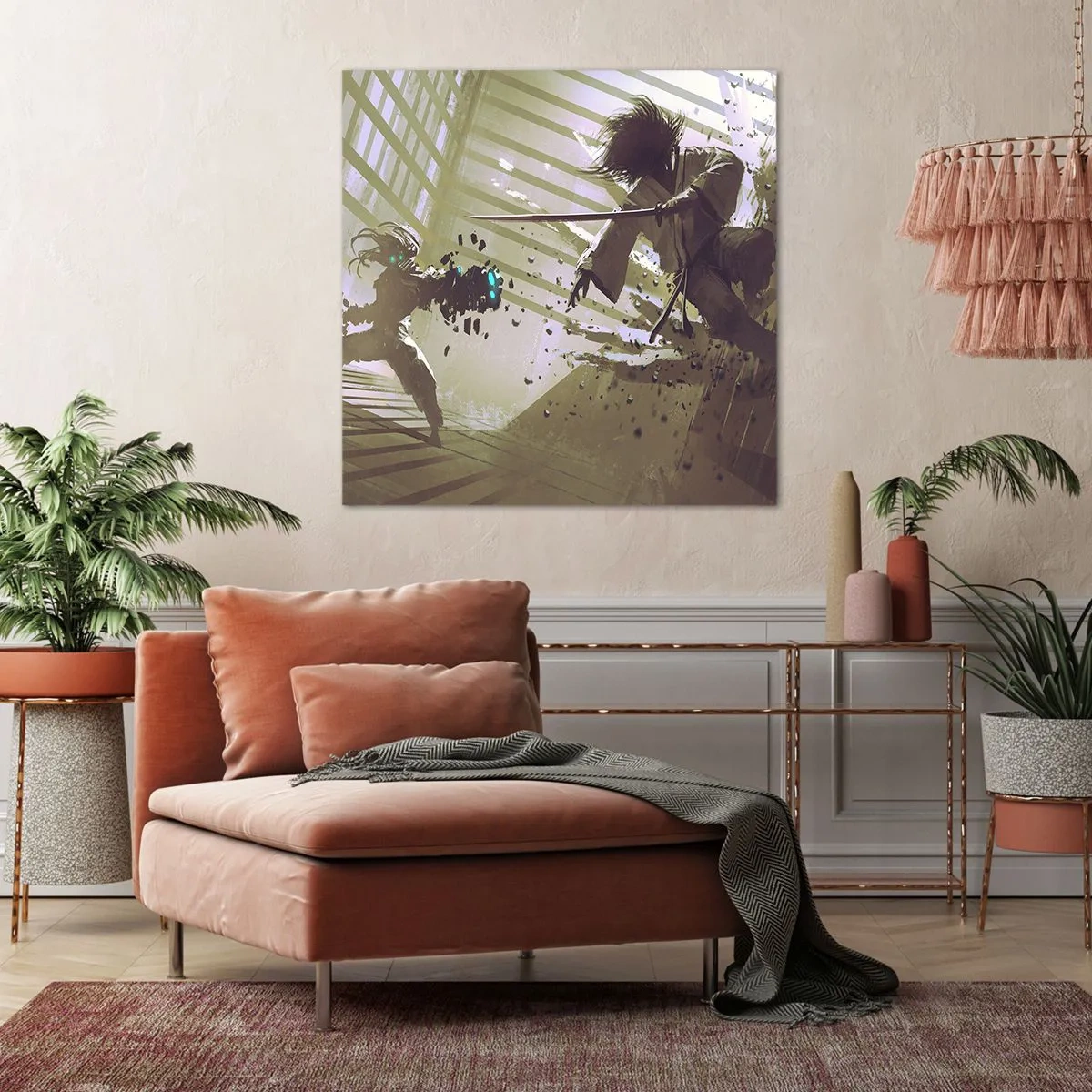 Obraz na płótnie - I ty możesz być samurajem - 40x40 cm