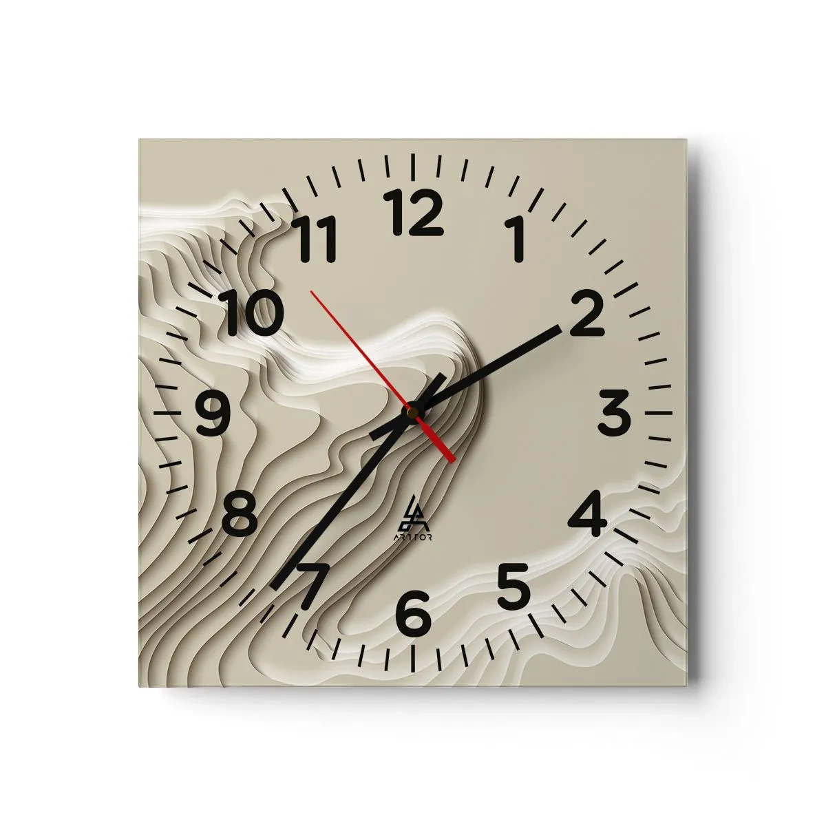 Zegar ścienny - Topografia sztuki - 40x40 cm