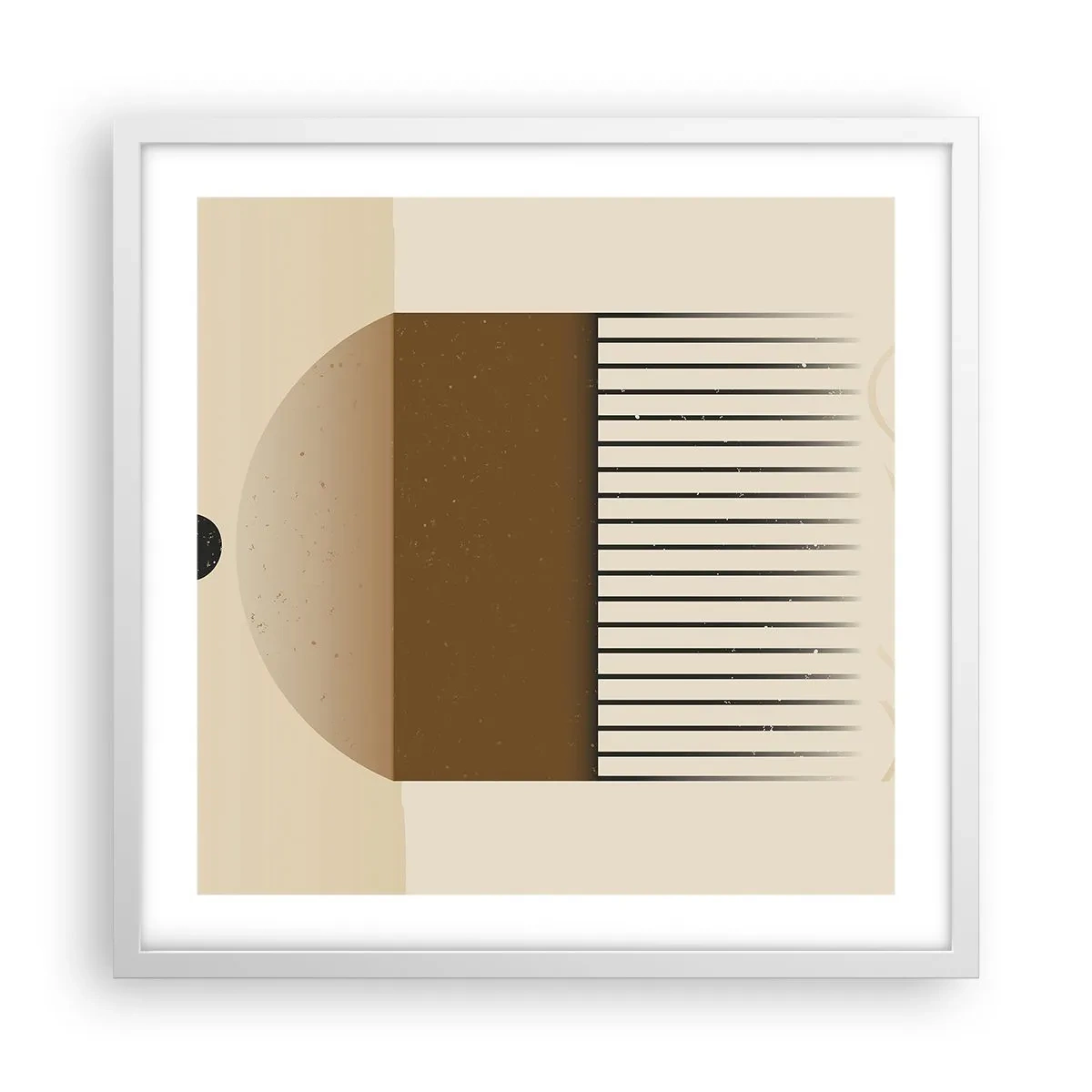 Plakat w białej ramie - Różne stany - 50x50 cm