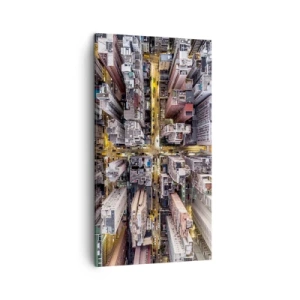 Obraz na płótnie - Pozdrowienia z Hongkongu - 45x80 cm