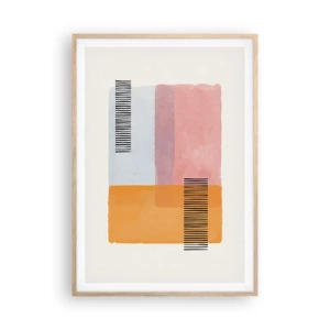 Plakat w ramie jasny dąb - Z kąta w kąt - 70x100 cm