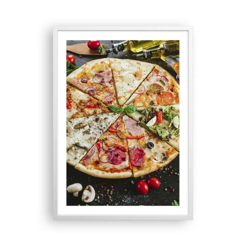 Plakat w białej ramie - Wachlarz smaków - 50x70 cm