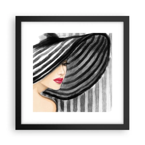 Plakat w czarnej ramie - Gdzie ciebie szukać? - 30x30 cm