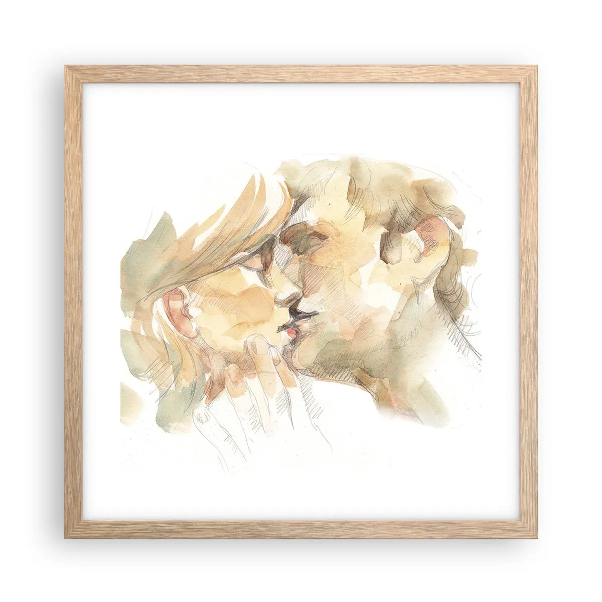 Plakat w ramie jasny dąb - Odnaleziona połowa? - 40x40 cm