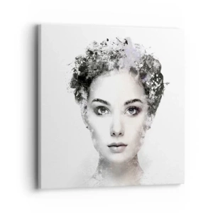 Obraz na płótnie - Portret niezwykle stylowy - 40x40 cm