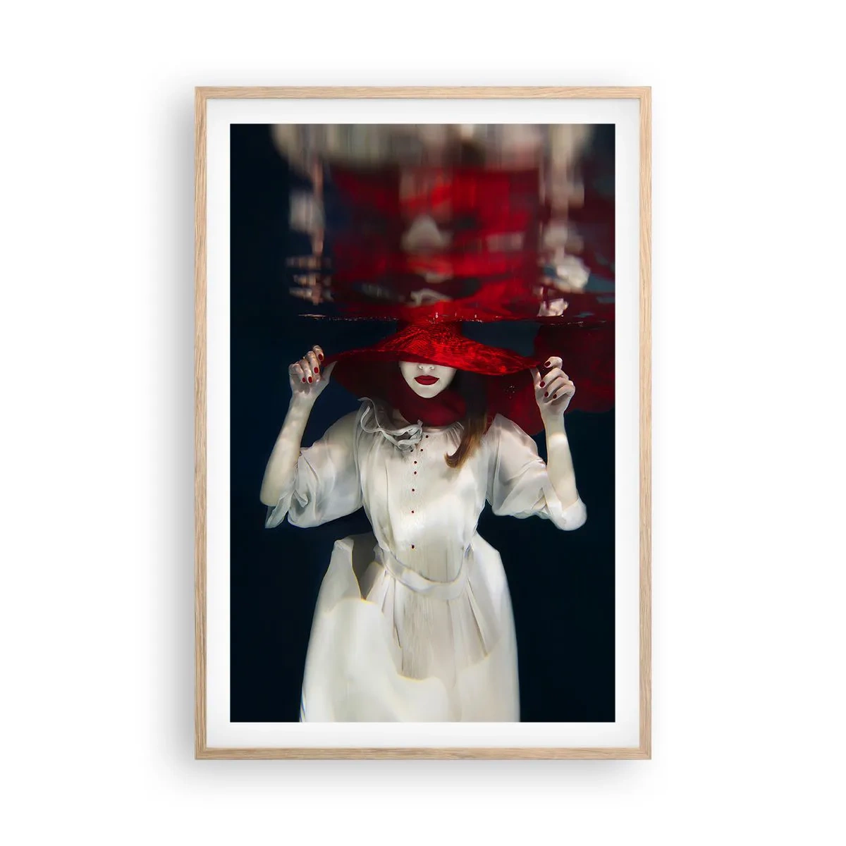 Plakat w ramie jasny dąb - Dziwożona - 61x91 cm