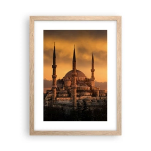 Plakat w ramie jasny dąb - Bóg jest wielki - 30x40 cm