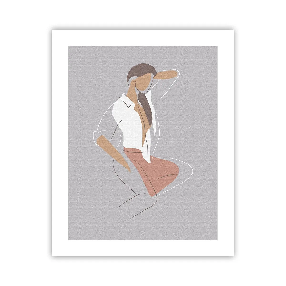 Plakat - Zarys wdzięku - 40x50 cm