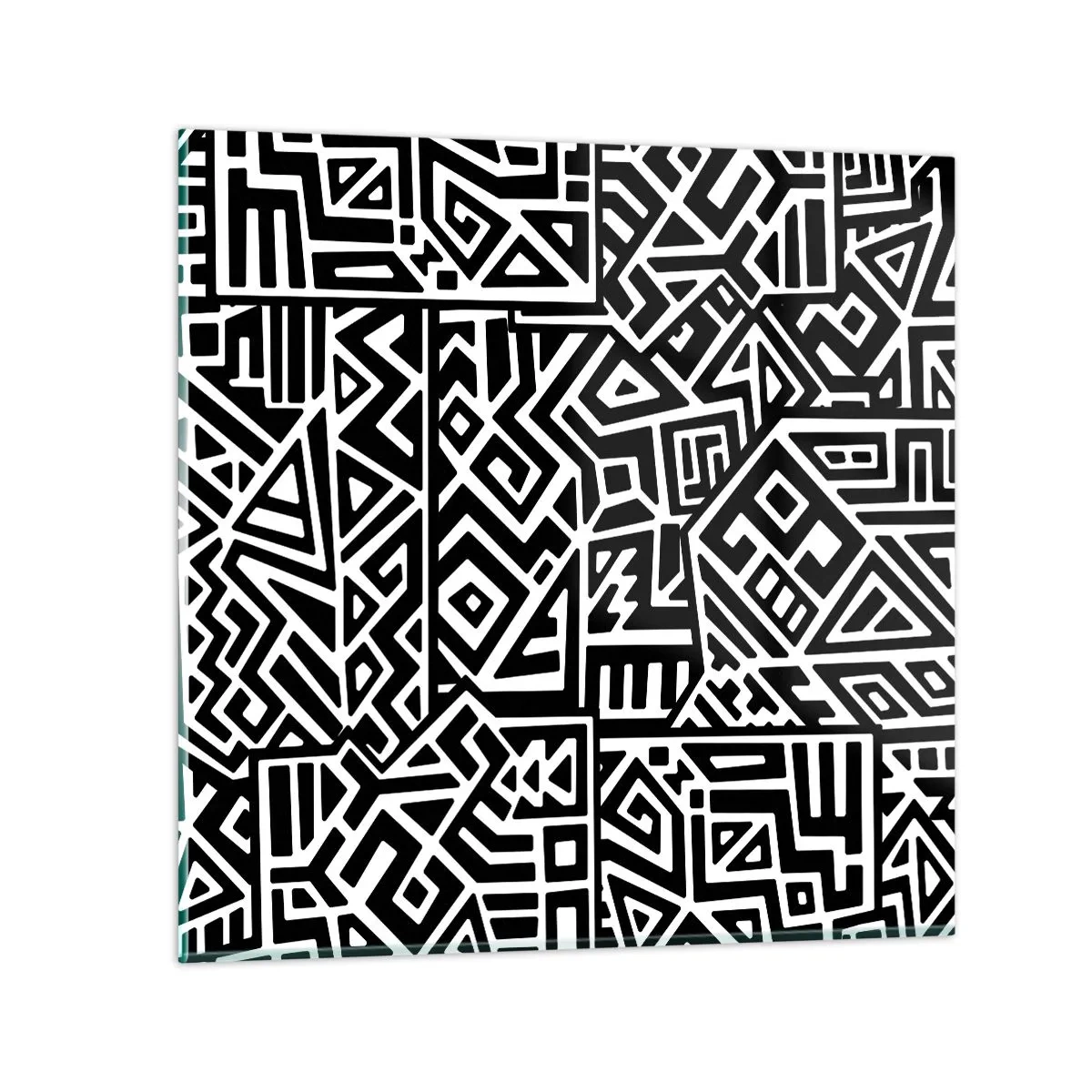 Obraz na szkle - Kompozycja prekolumbijska - 50x50 cm