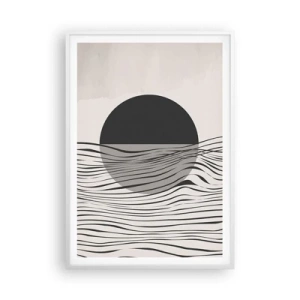 Plakat w białej ramie - Kompozycja połowiczna - 70x100 cm