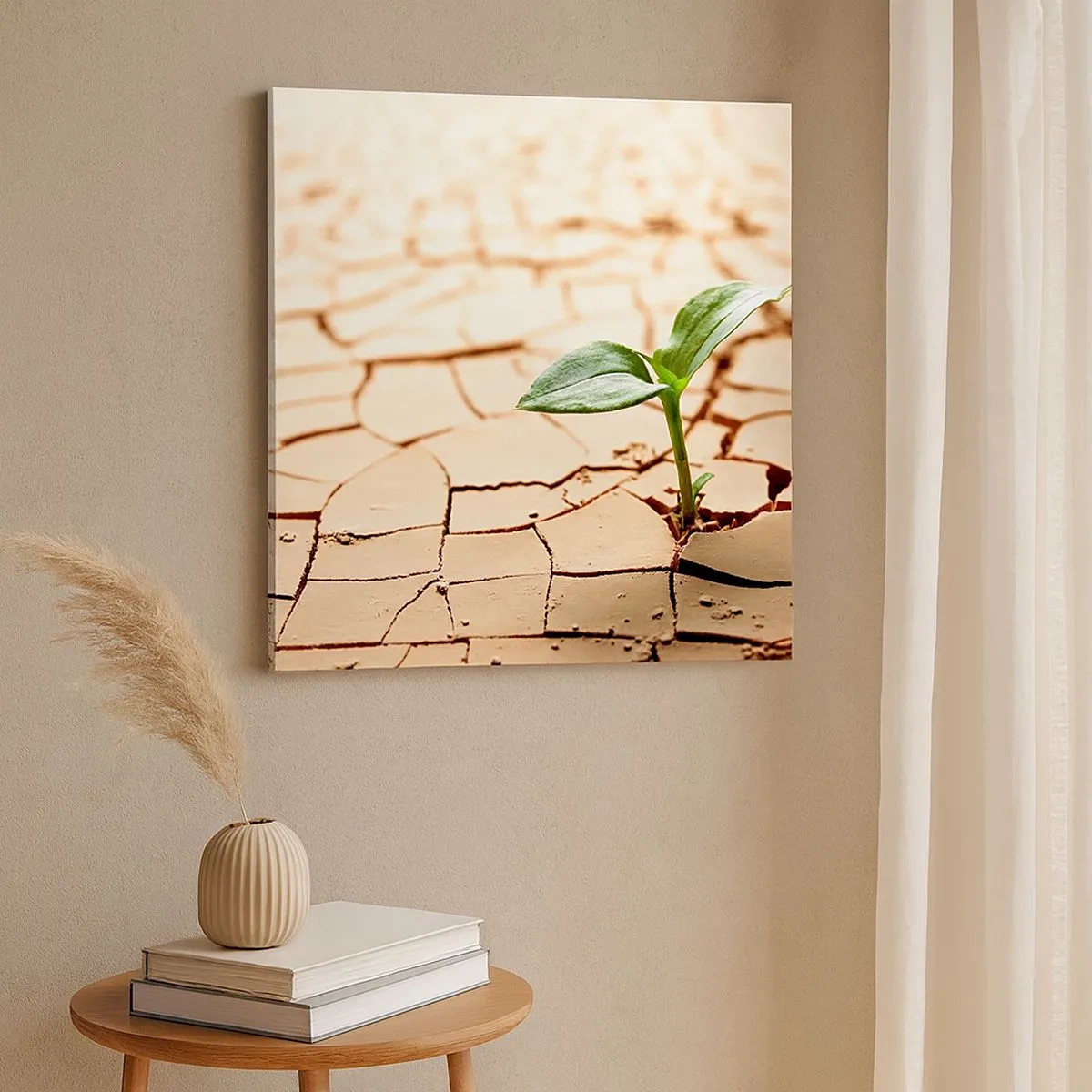 Obraz na płótnie - Nieposkromiona siła życia - 30x30 cm