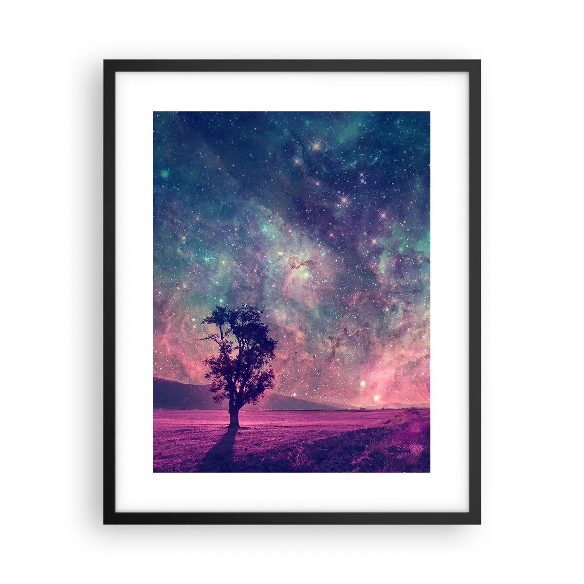 Plakat w czarnej ramie - Pod magicznym niebem - 40x50 cm