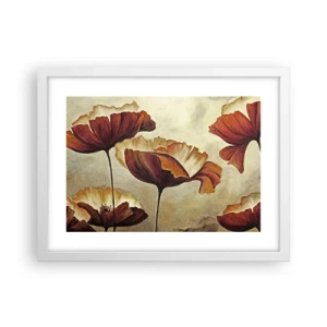 Plakat w białej ramie - Łąki łan - 40x30 cm