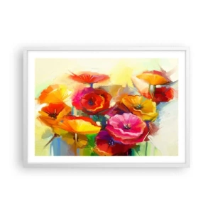 Plakat w białej ramie - Nie tylko czerwone - 70x50 cm