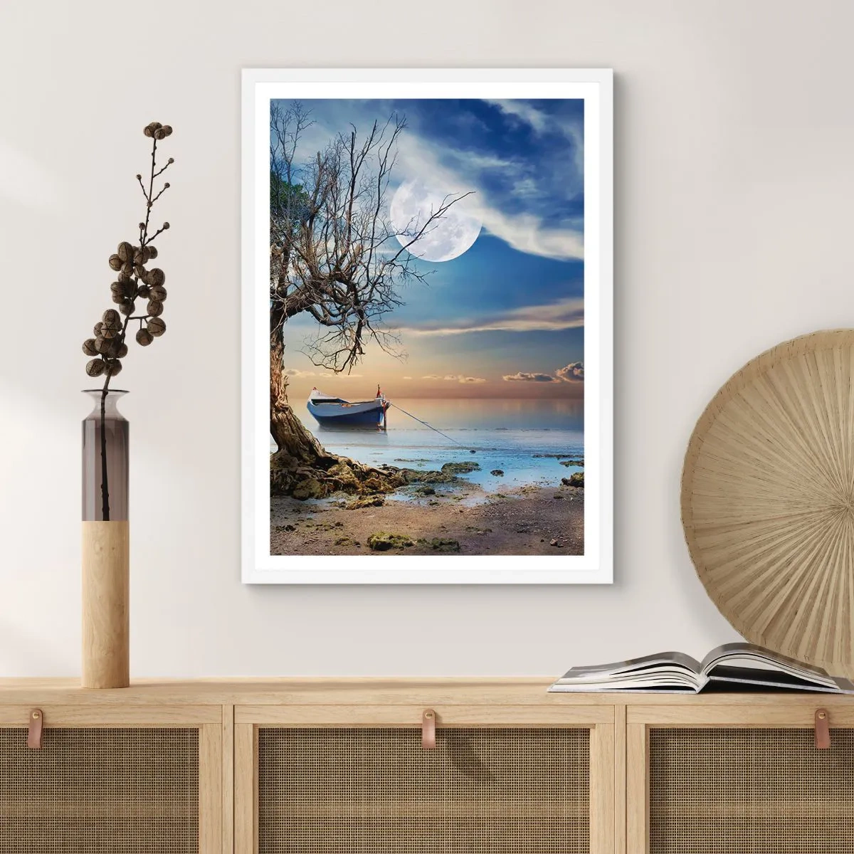 Plakat w białej ramie - To koniec czy początek? - 70x100 cm