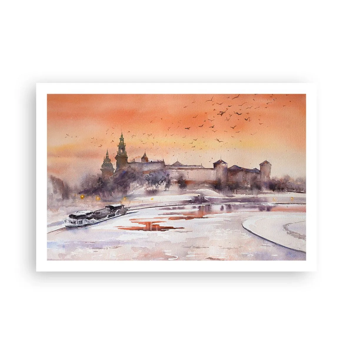 Plakat - Królewski zachód słońca - 91x61 cm