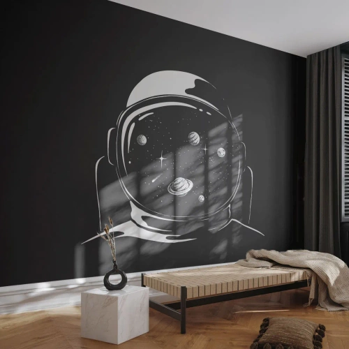 Fototapeta Samoprzylepna Deluxe Sticker - Niezły widok - Astronauta, Kosmos, Wszechświat - 200x140 cm