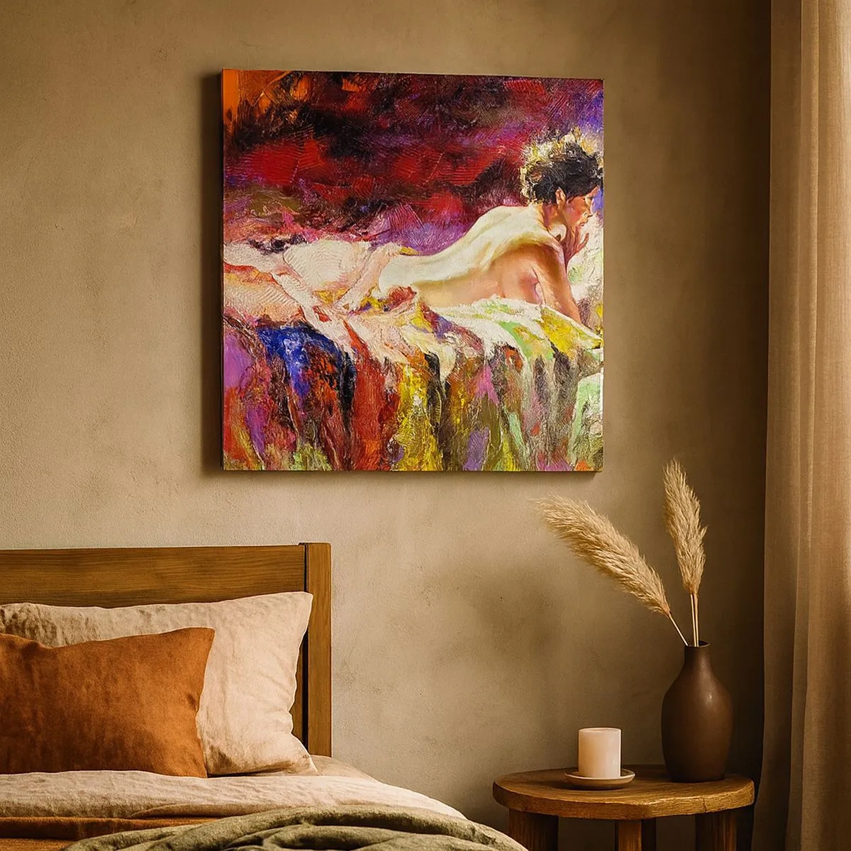 Obraz na płótnie - Zamyślona Wenus - 30x30 cm