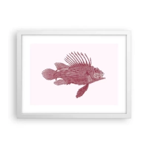 Plakat w białej ramie - Mieszkanka egzotycznych wód - 40x30 cm