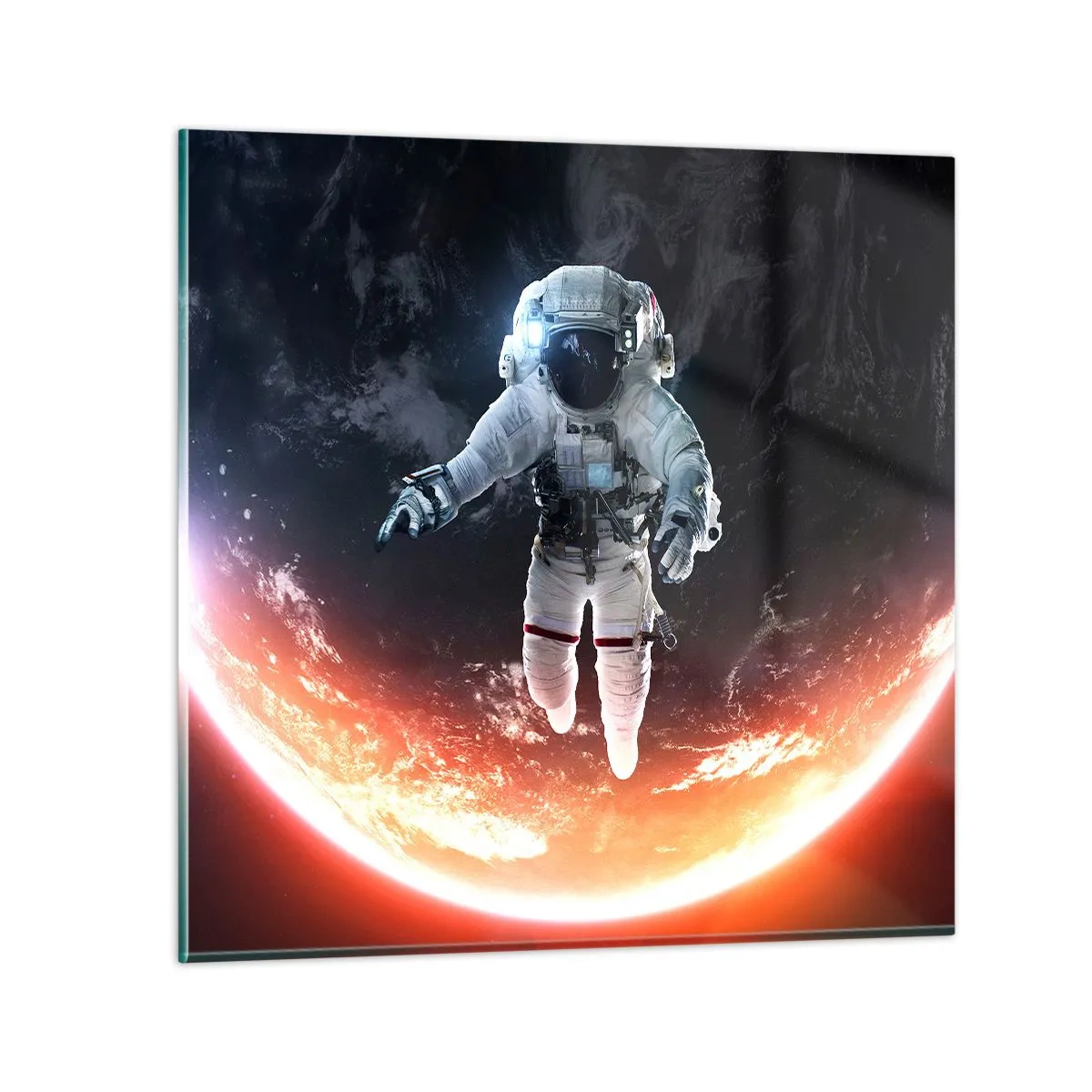 Obraz na szkle - Mogę zostać jeszcze chwilę? - 50x50 cm