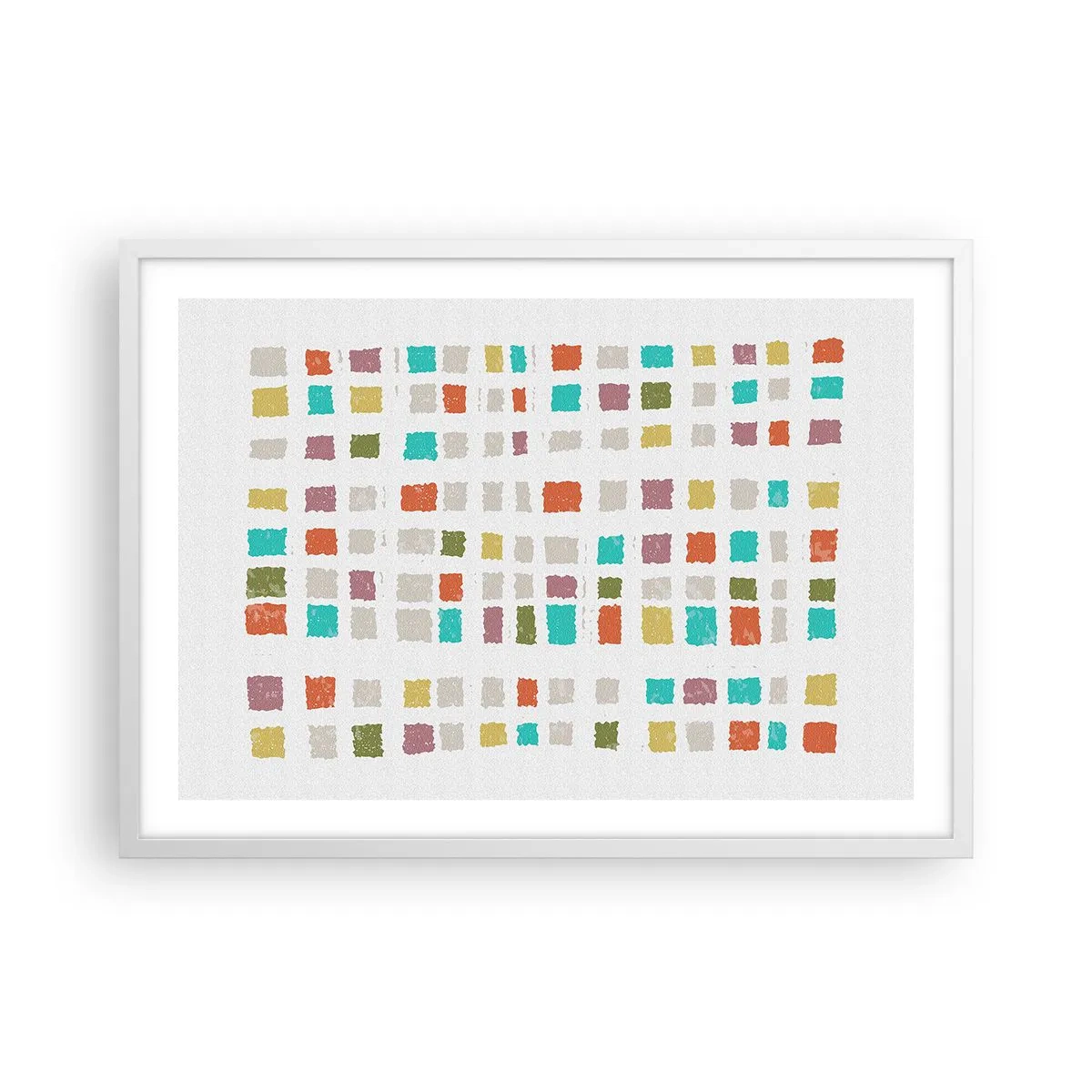 Plakat w białej ramie - Nieznana gra - 70x50 cm