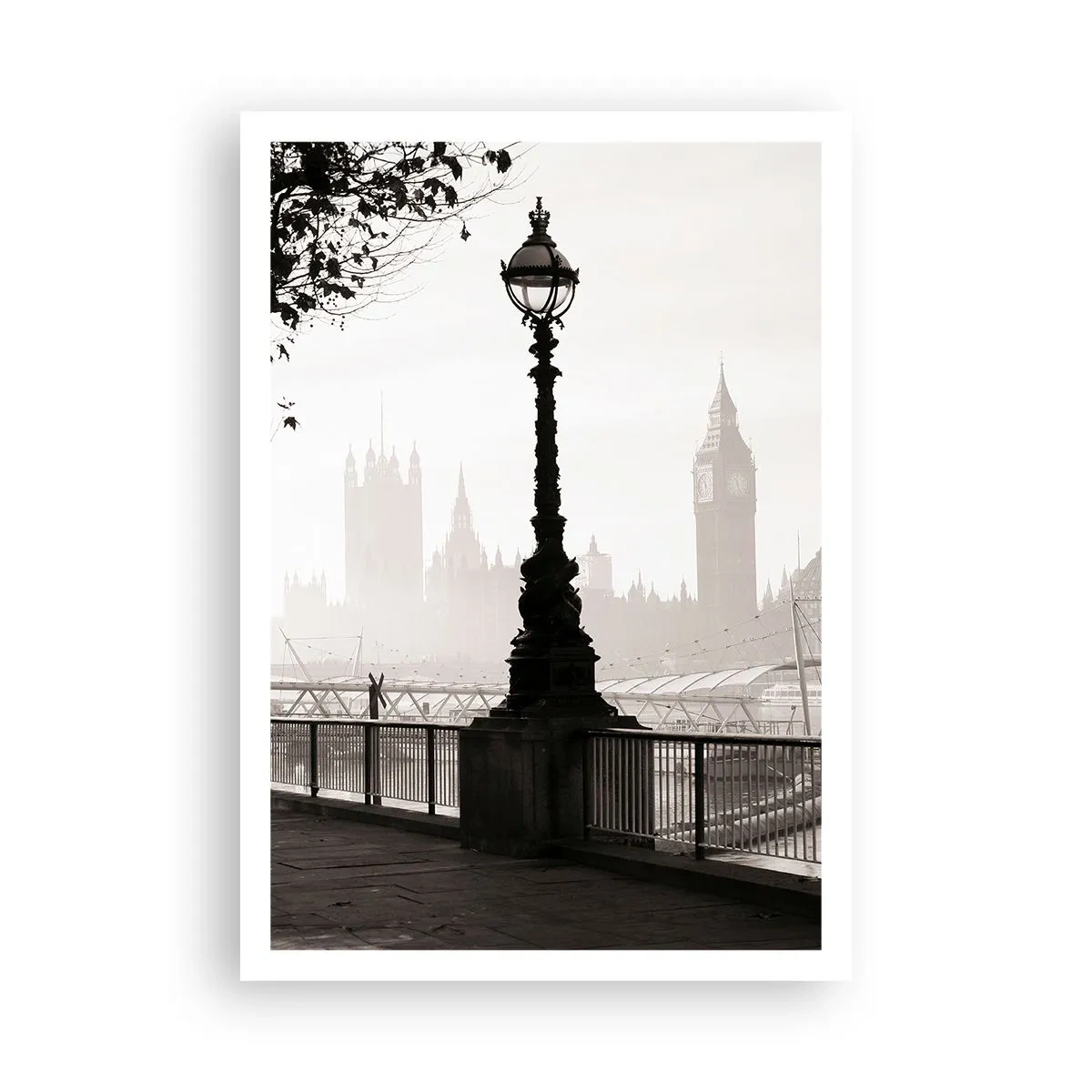 Plakat - Londyński poranek - 70x100 cm