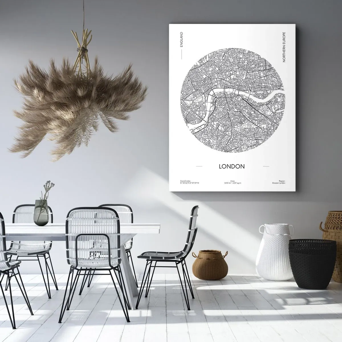 Obraz na płótnie - Anatomia Londynu - 65x120 cm