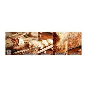 Fototapeta Próbka Standard Eco - Apetyczny, wonny, chrupiący - Chleb, Ziarno Pszenicy, Gastronomia - 100x30 cm