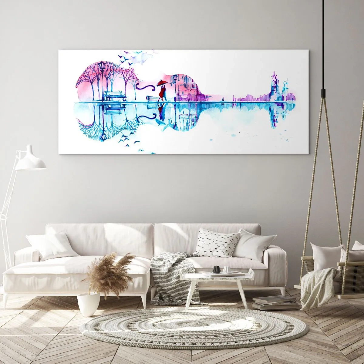 Obraz na szkle - Kantyczki deszczu wam przyniosę - 90x30 cm