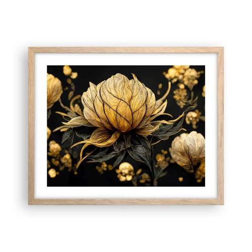 Plakat w ramie jasny dąb - Subtelna kruchość - 50x40 cm