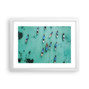 Plakat w białej ramie - W radosnym oczekiwaniu - 40x30 cm