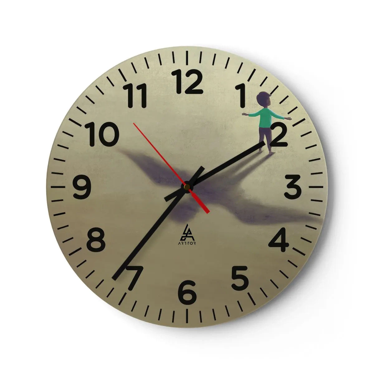 Zegar ścienny - Bohater przyszłości - 30x30 cm