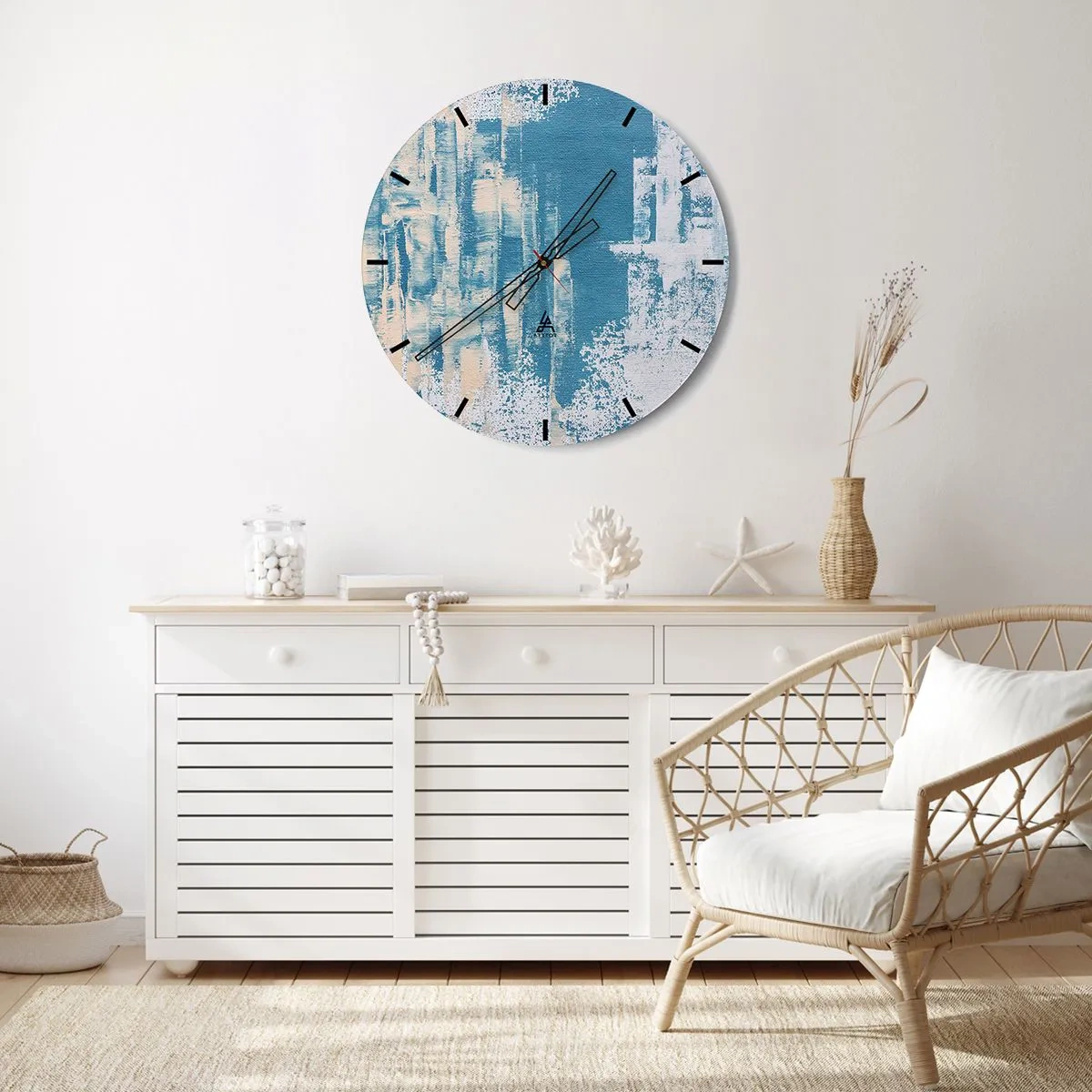 Zegar ścienny - Przez lodowy sopel - 30x30 cm