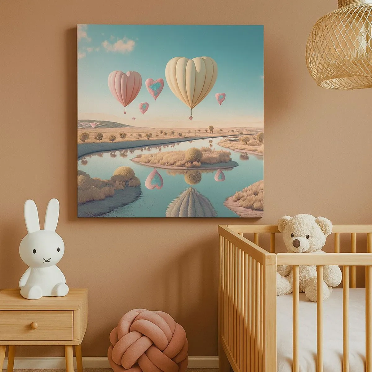 Obraz na płótnie - Miłość pozwala wznieść się - 30x30 cm