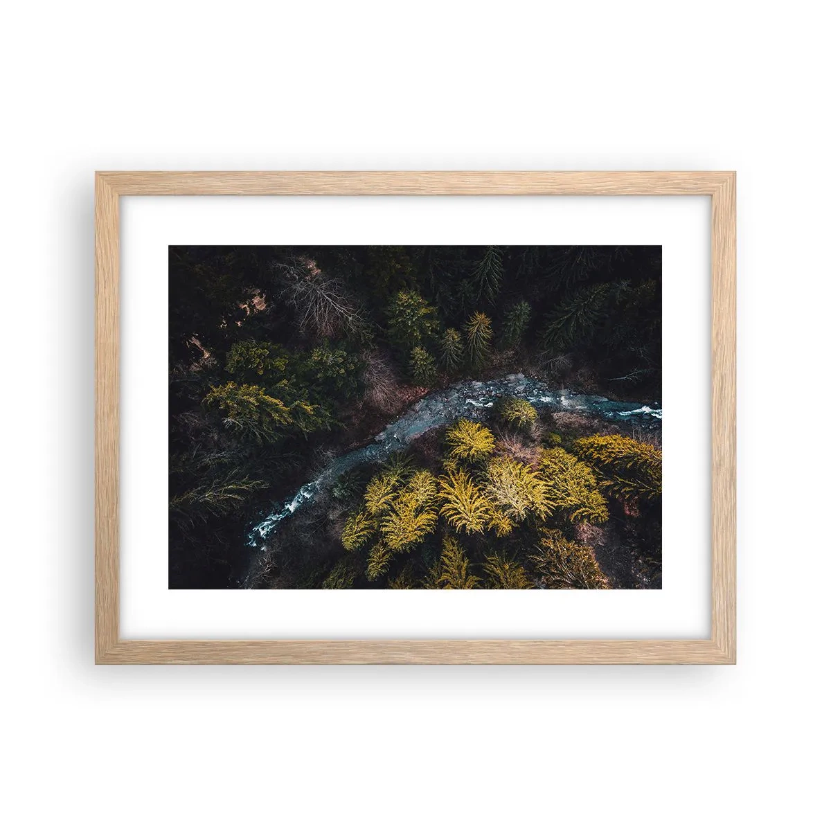 Plakat w ramie jasny dąb - Szybko, coraz szybciej - 40x30 cm