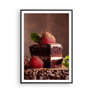 Plakat w czarnej ramie - Życie jest słodkie - 70x100 cm