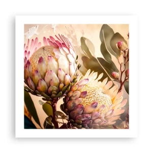 Plakat - Czule objęte - 50x50 cm