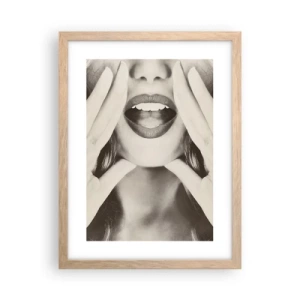 Plakat w ramie jasny dąb - Już idę! - 30x40 cm