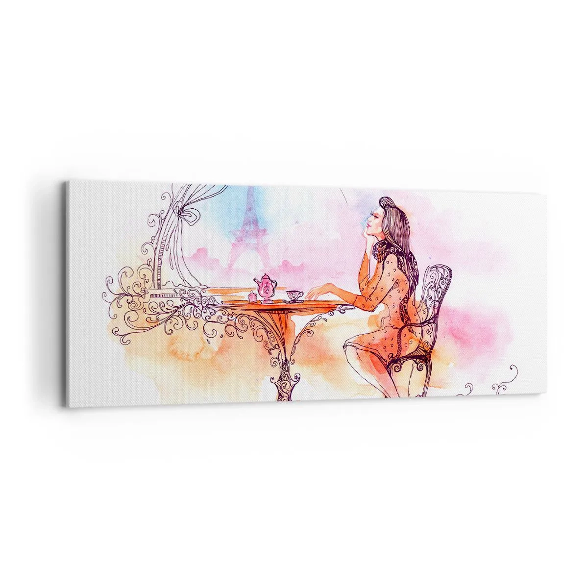 Obraz na płótnie - Paryski szyk - 100x40 cm