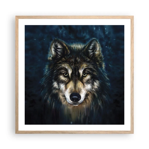 Plakat w ramie jasny dąb - Alfa? I omega - 60x60 cm