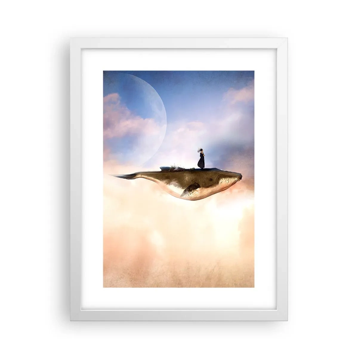 Plakat w białej ramie - Nadrealna podróż - 30x40 cm