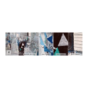 Fototapeta Próbka Standard Eco - Nadrzędny porządek trójkątów - Abstrakcja, Sztuka, Nowoczesny Wzór - 100x30 cm