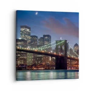 Obraz na płótnie - Rozjarzona noc - 40x40 cm