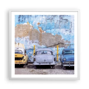 Plakat w białej ramie - Spotkanie weteranów - 60x60 cm