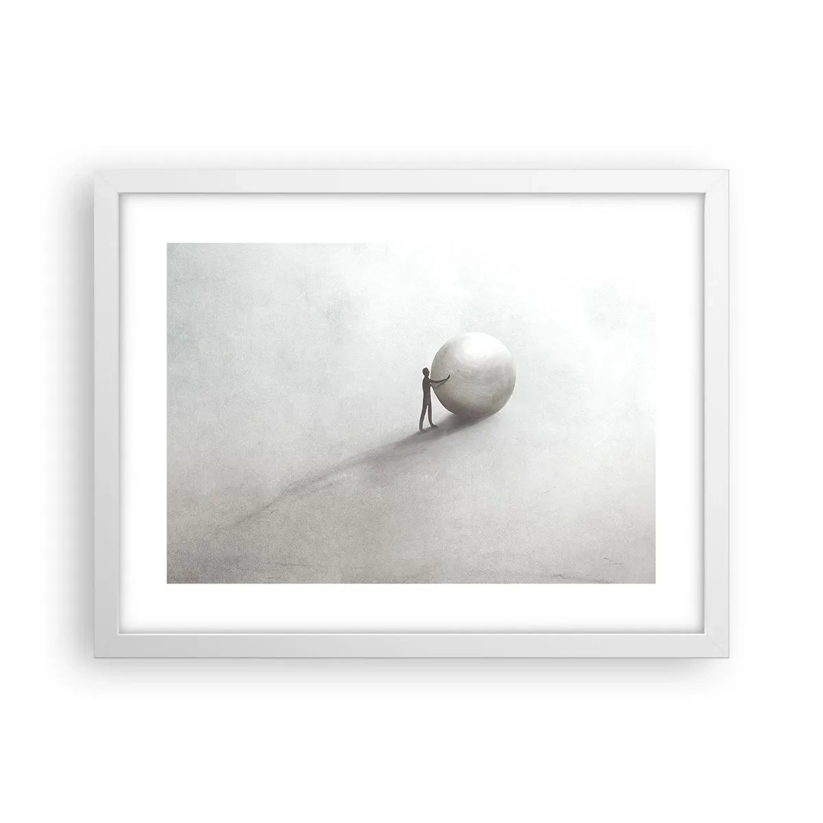 Plakat w białej ramie - Gra życia - 40x30 cm