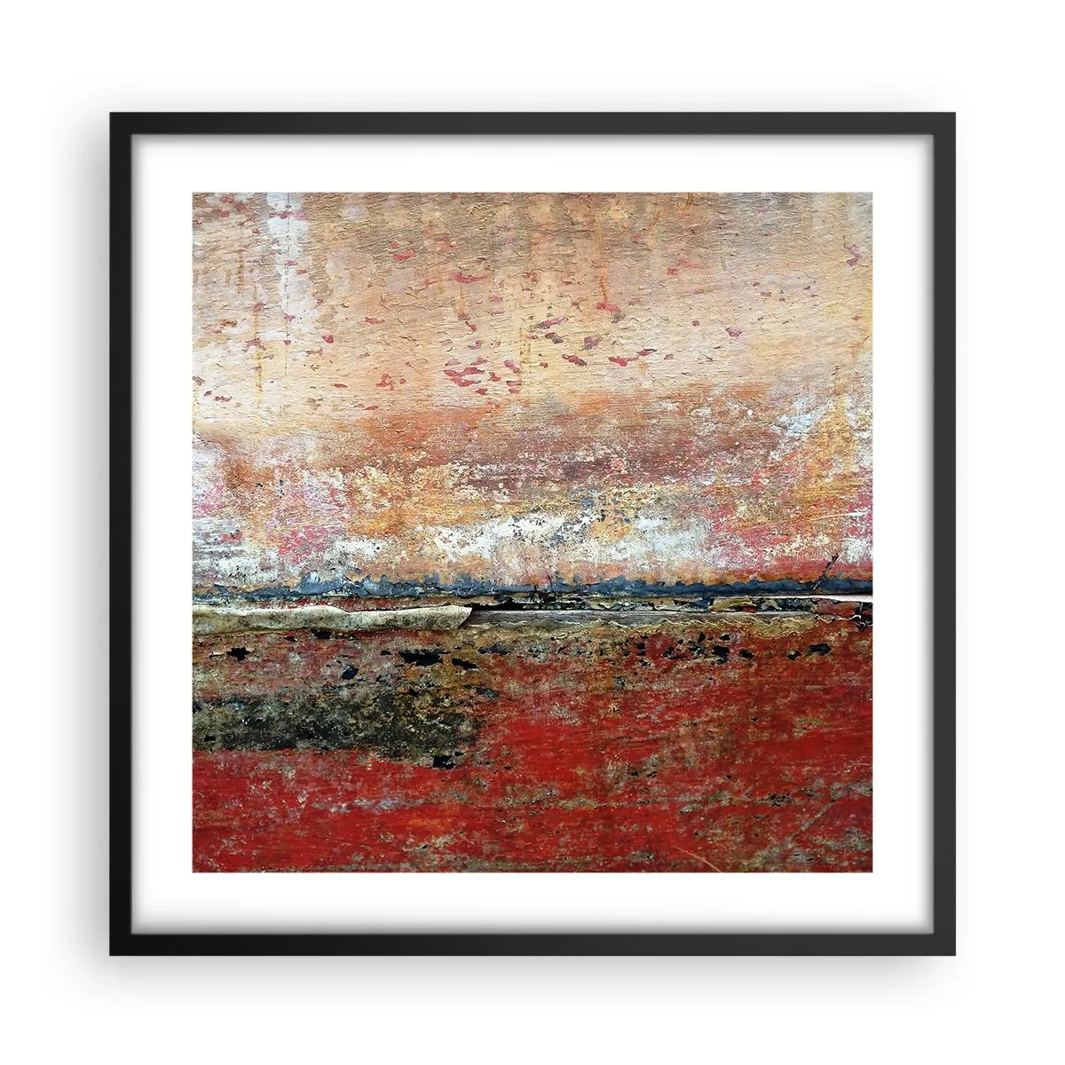 Plakat w czarnej ramie - Może to morze - 50x50 cm