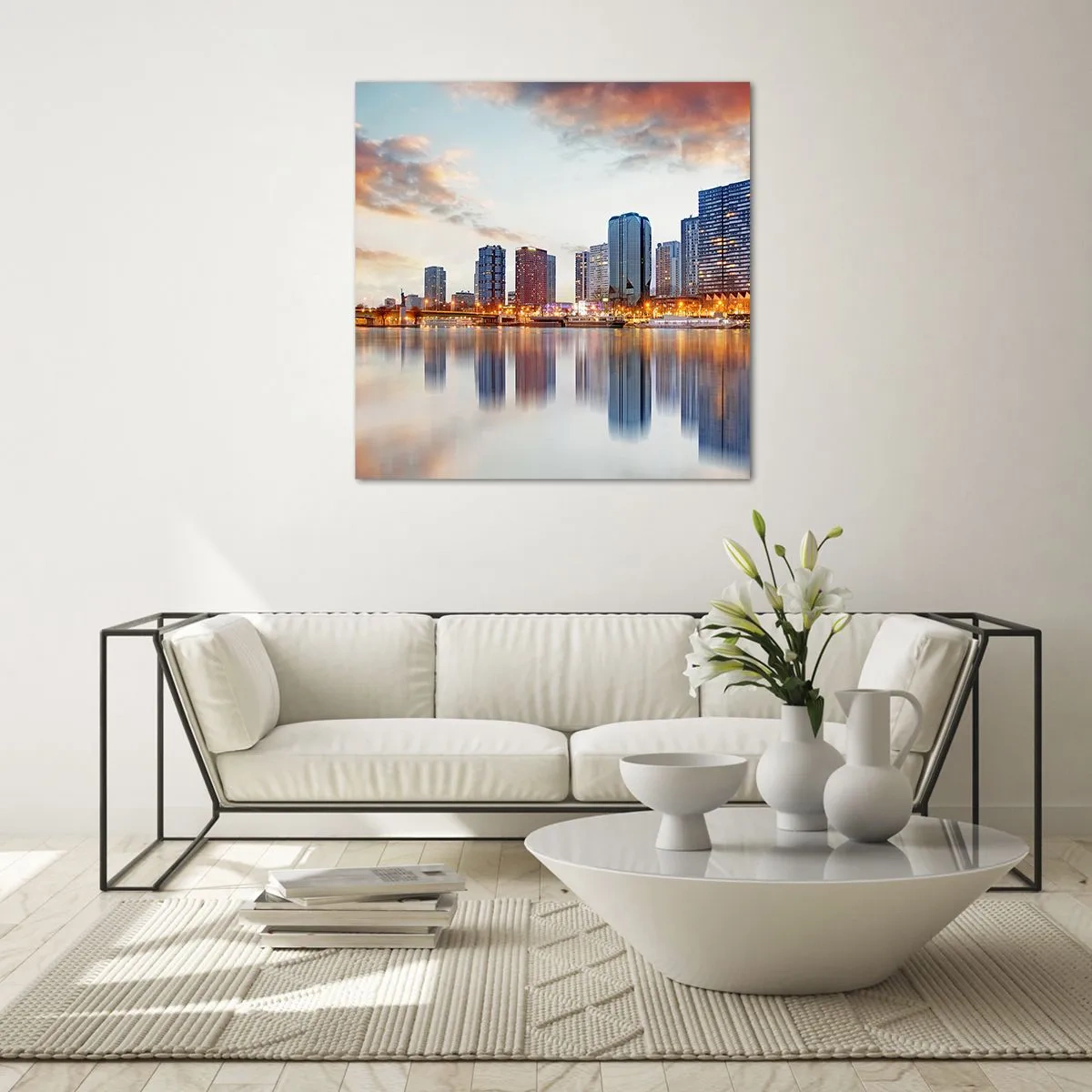 Obraz na szkle - Monumentalny spokój Paryża - 50x50 cm